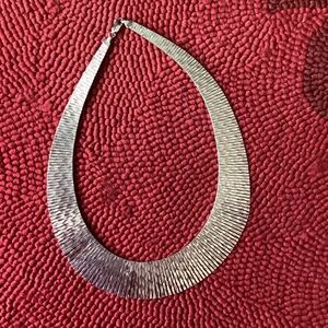 Cleopatra style collar Sterling silver necklace